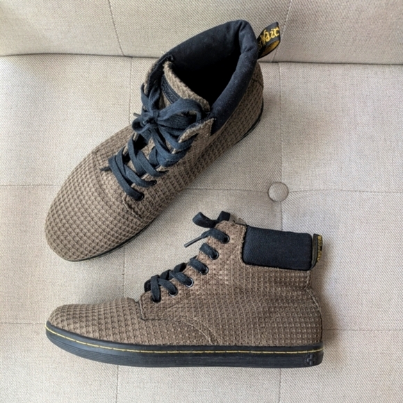 DR. MARTENS Maelly Olive Army Green High-Top Chelsea Women's Shoes Sneakers 10 - Picture 1 of 12